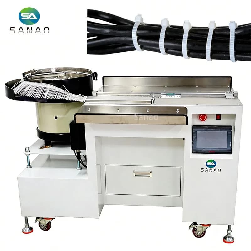 SA-NL100 Automatic Nylon Ties Locking Bundling Equipment Nylon Cable Tie Tying Machine
