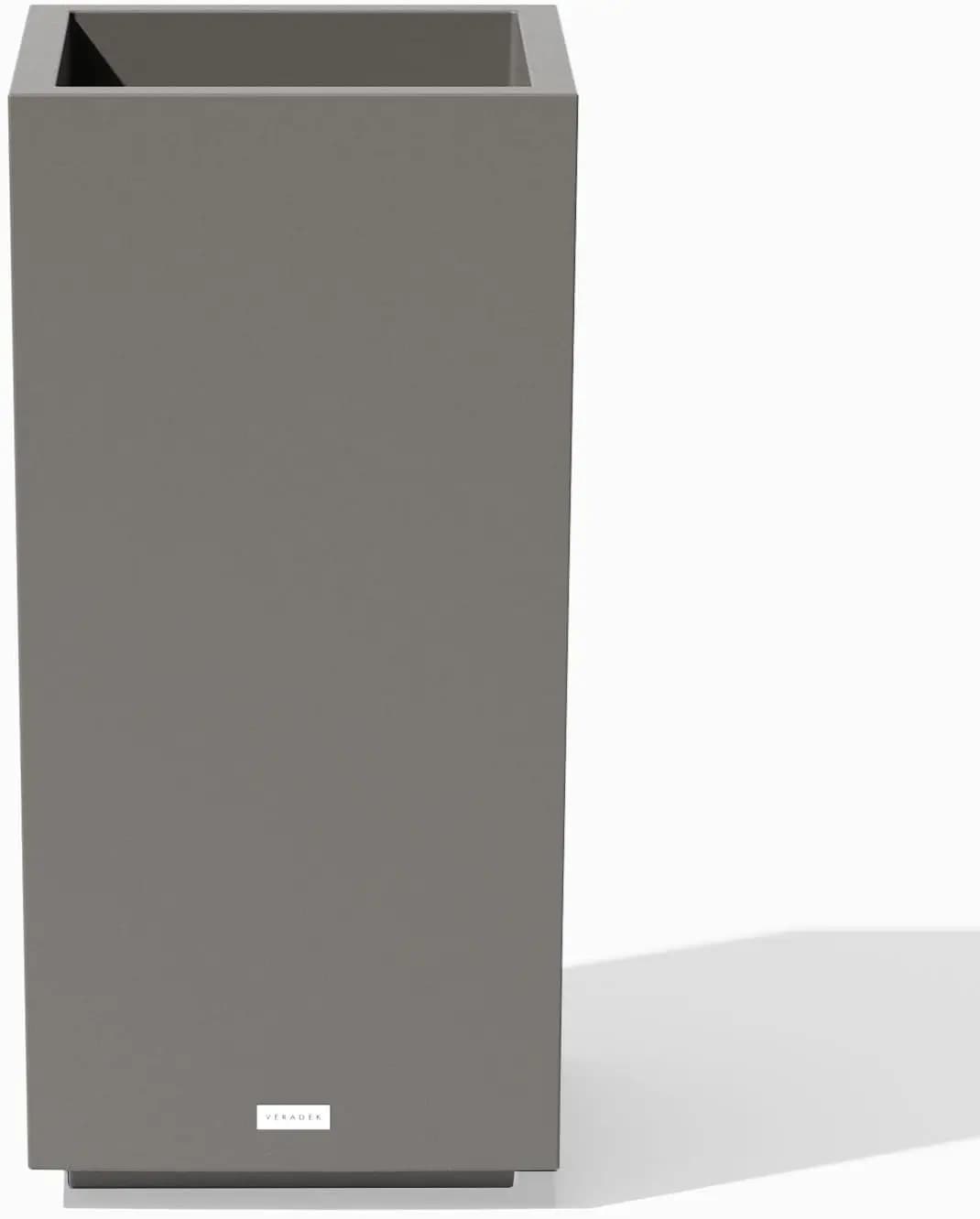 Veradek Block Series Pedestal Planter - Tall Planter for Indoor or Outdoor Front Porch | All-Weather Use with Removable Insert B
