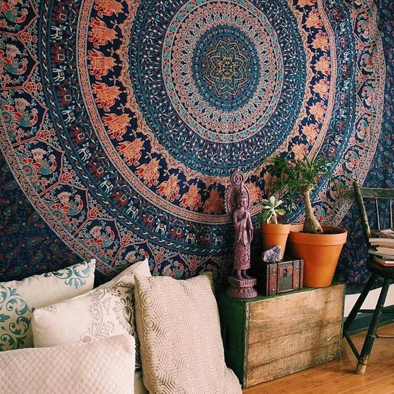 Mandala tapestry macrame wall tapestry Wall Hanging Bohemian Beach Mat poliestere coperta sottile Yoga scialle Mat coperta boho decor