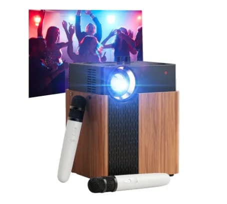 Proiettore intelligente 4K Led 1080P Proiettore con altoparlante portatile per macchina Ktv per feste all'aperto in casa Karaoke