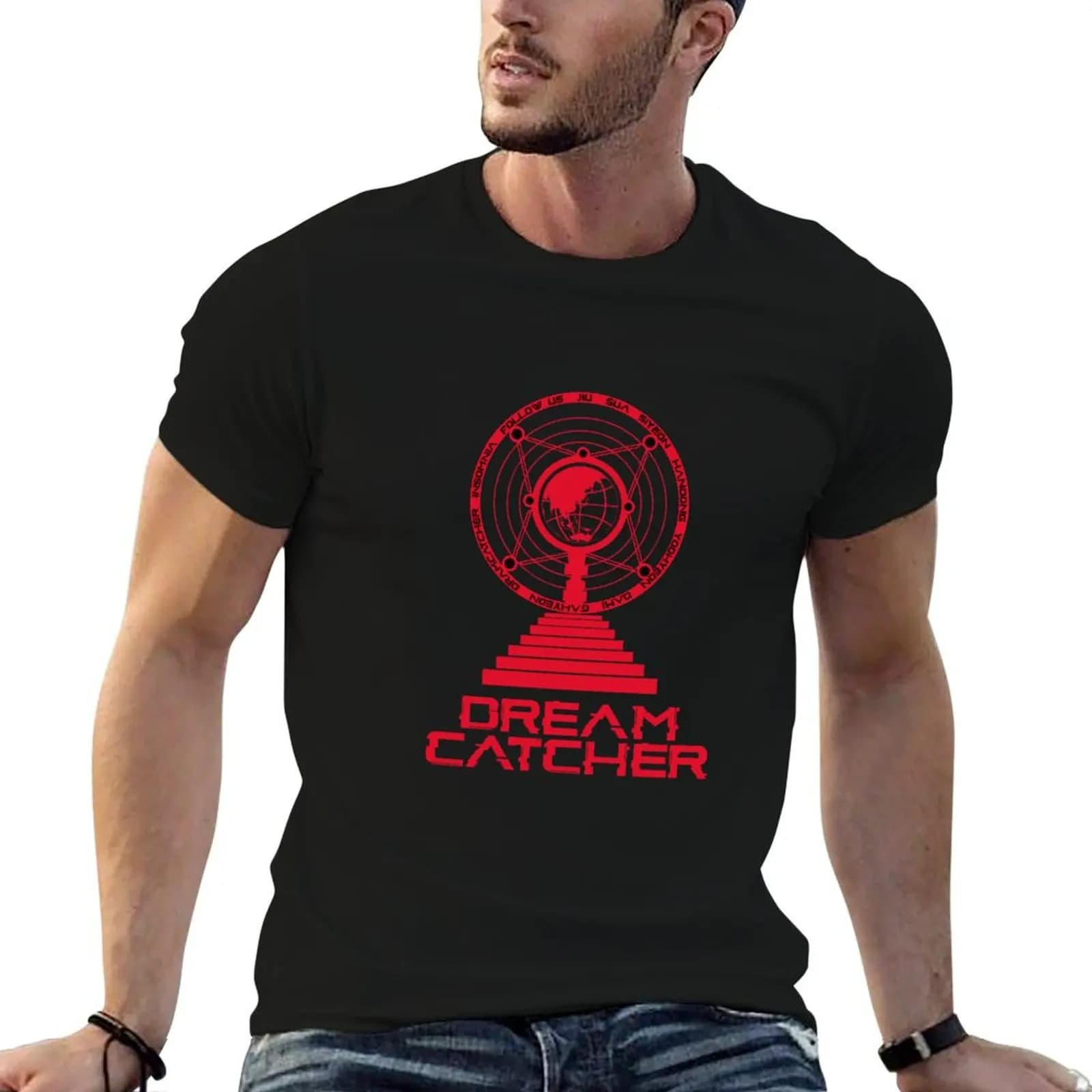 DREAMCATCHER Follow us 2022 T-Shirt t shirt man plain man t shirt graphic man t shirts for men T-shirt