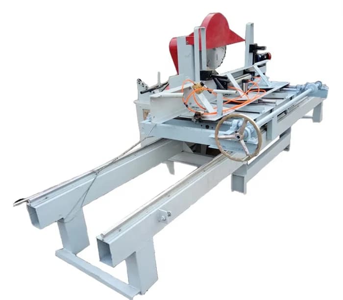 Sega Circolare Elettrica Automatica da 500mm con Tavolo Scorrevole per Taglio Legno, Pannelli e Assi