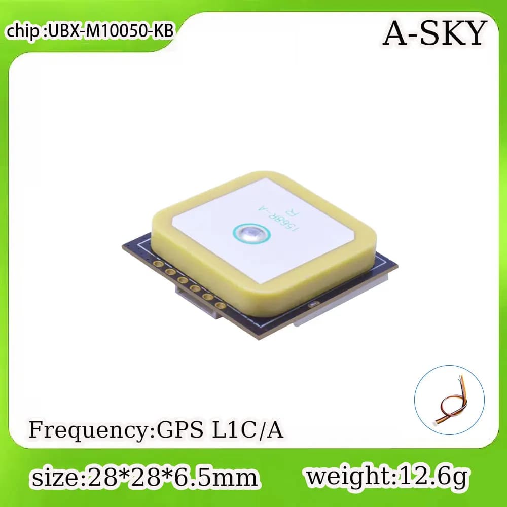 Modulo GPS Chip UBX M10050-KB Drone Piccola luce TTL Macchina da viaggio Buon segnale Modulo antenna GNSS Ricevitore GPS