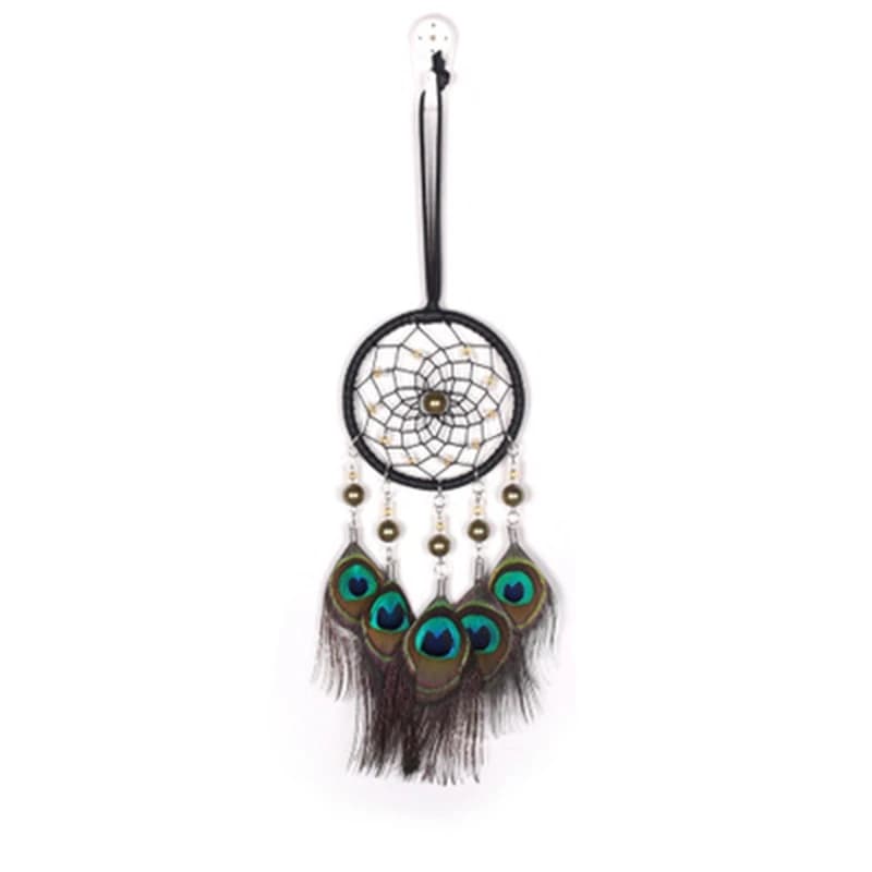 Mini Dream Catcher Car Pendant Wind Chimes Feather Decoration Home Decor & Wall Hanging Adornment