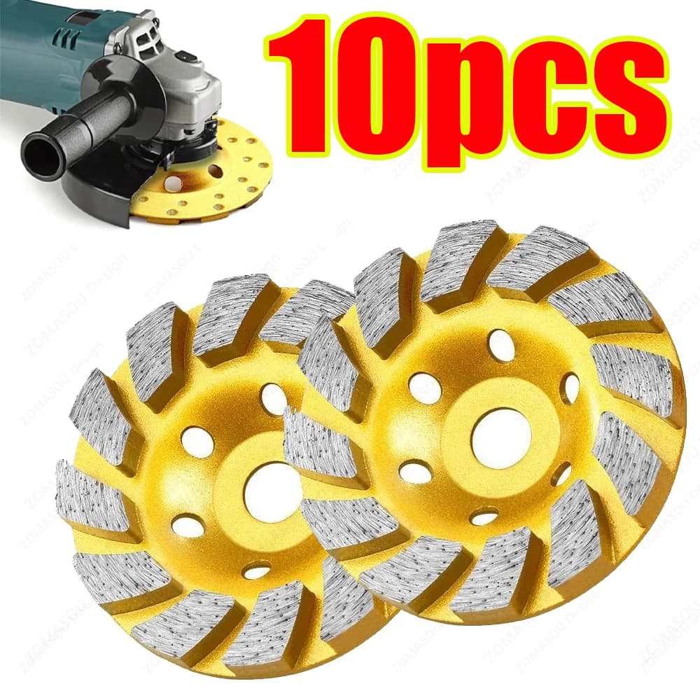 1-10 pz 4 pollici calcestruzzo diamante mola dischi pietra ceramica turbo diamante tazza di molatura per smerigliatrice angolare lucidatura