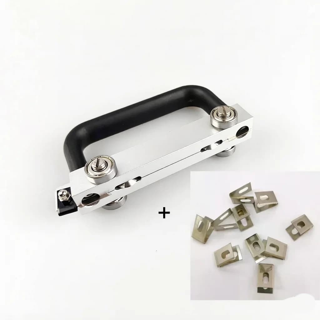 1Pcs PVC Plastic Roll Sports Floor Groove Cutter Wheel Slotted Manual Slotting Knife Vinyl Floor Groover Construction Tools