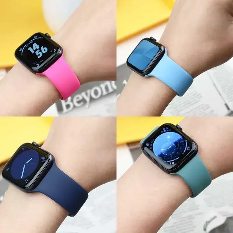 Cinturino sportivo in silicone per cinturini Apple Watch S11 S10 46mm 42mm 45mm 44mm 40mm iwatch serie 8 7 6 5 4 3 SE 9 Ultra 2 49mm braccialetto