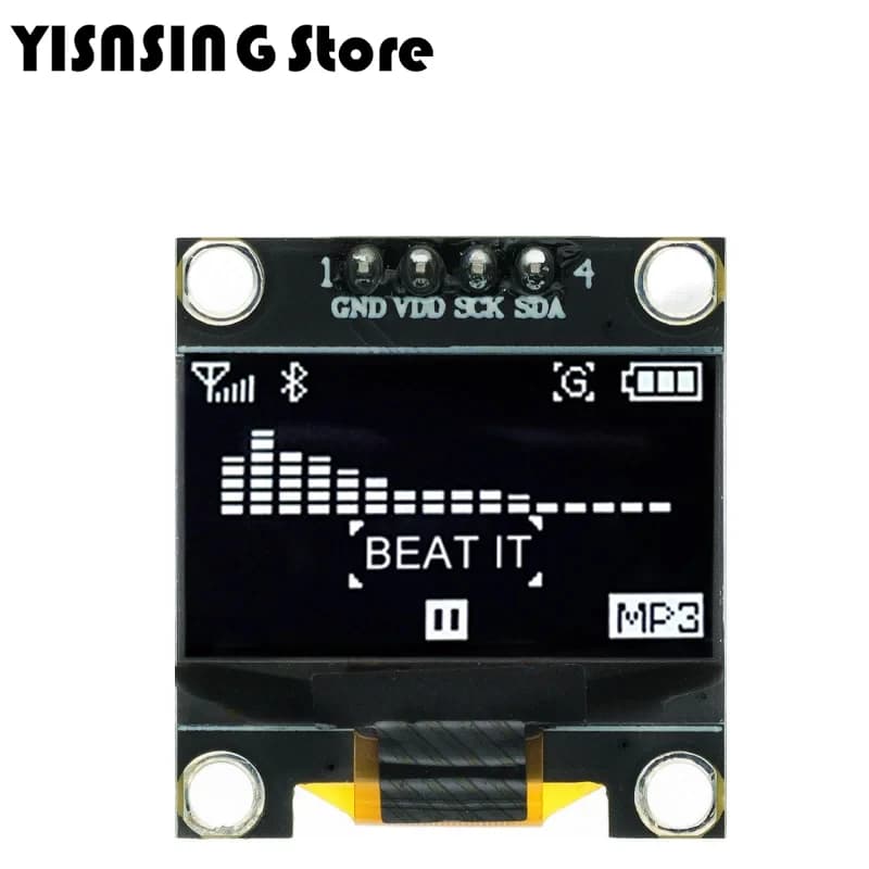 0.96 inch oled IIC Serial White OLED Display Module 128X64 I2C SSD1306 12864 LCD Screen Board For Arduino