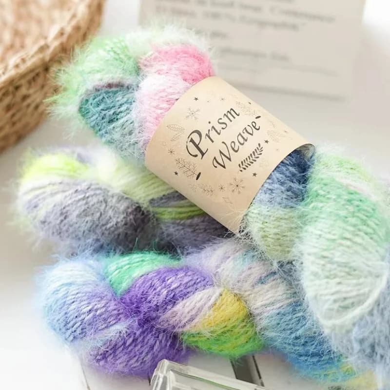 100g hand dyed wool blend yarn, knitted yarn, crochet thread for scarves, hats, DIY sweaters, gift wool yarn, 190m