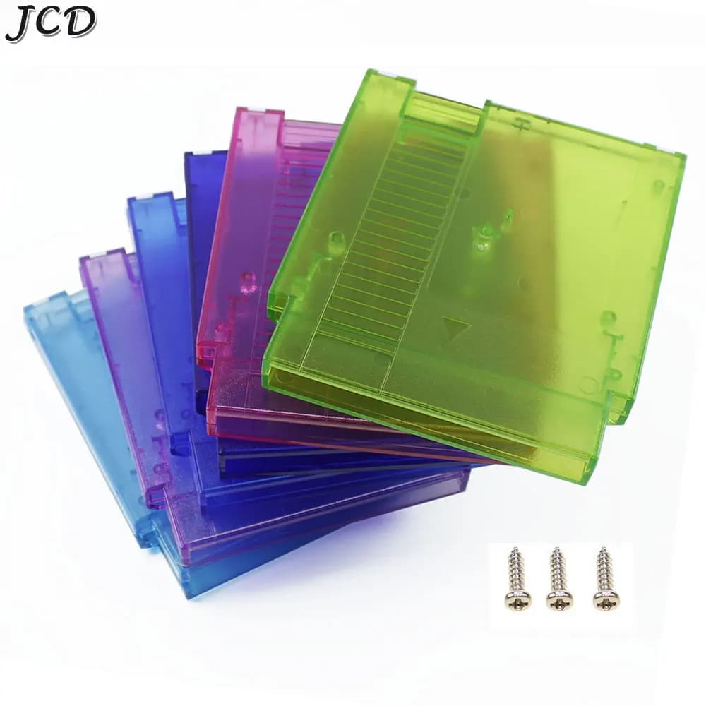 JCD Per NES Custodia in plastica rigida Cartuccia Shell Cover da 60 pin a 72 pin Shell di ricambio per carte da gioco con 3 viti