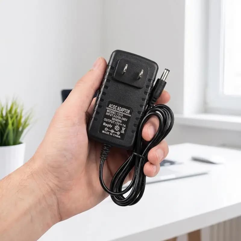 Adattatore di Alimentazione Compatto 12V 3A - Caricabatterie Universale AC 100-240V per Router, Illuminazione LED, Viaggi