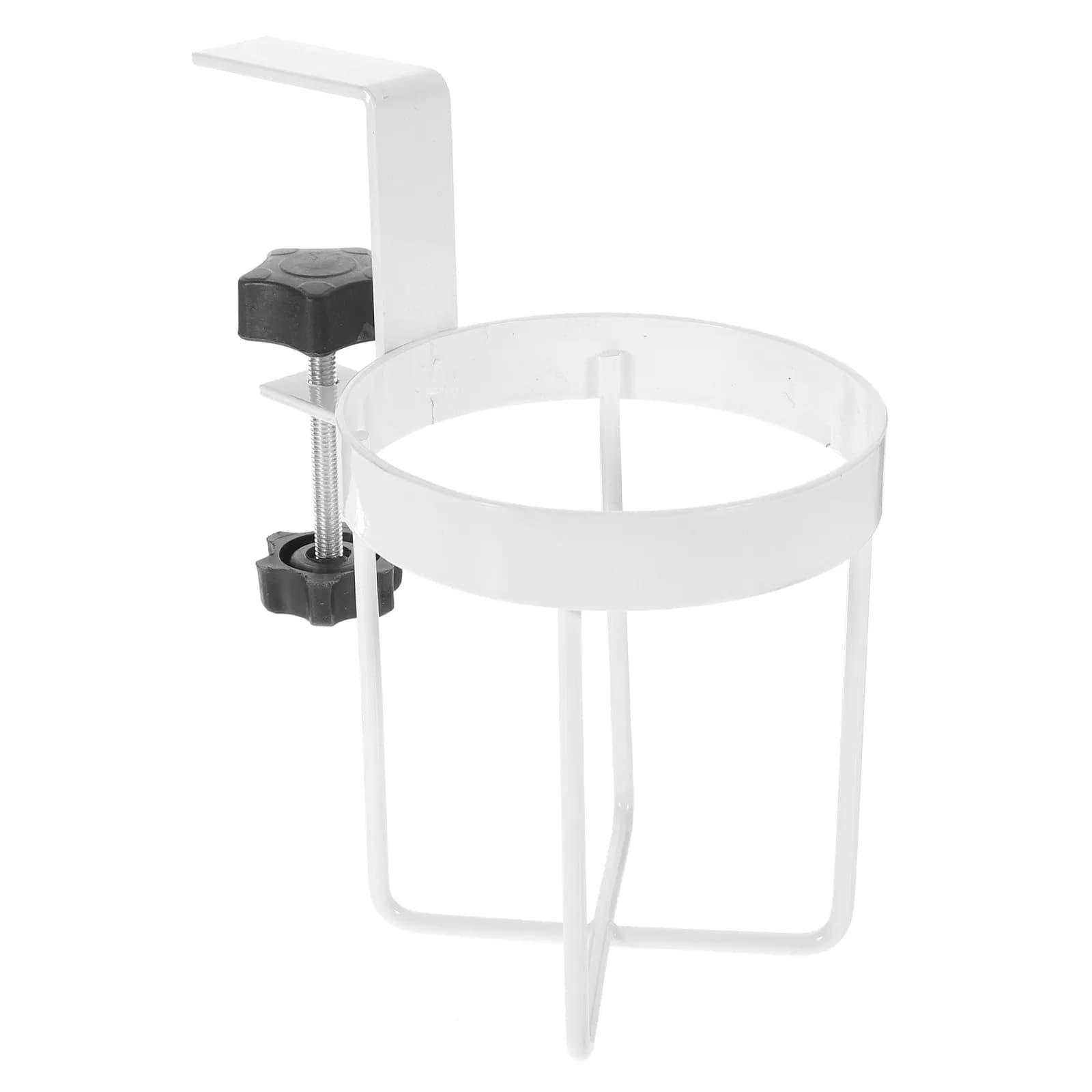 Supporto per Tazza da Scrivania in Metallo, Organizzatore Portatile Regolabile per Bevande, Morsetto per Bicchieri da Ufficio e Gaming