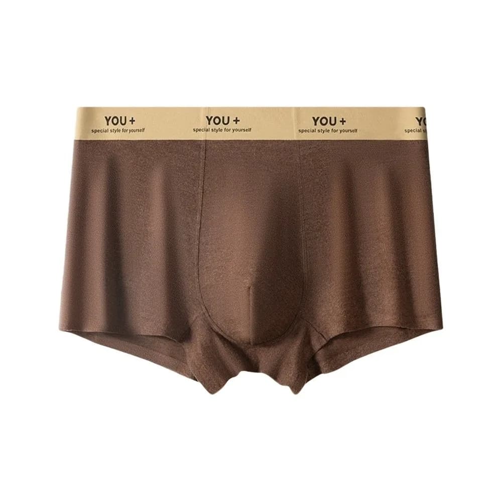 Comodo boxer da uomo taglie forti a vita media elastico da uomo mutandine piatte lingerie intimo senza cuciture per uomo adolescente ragazzi