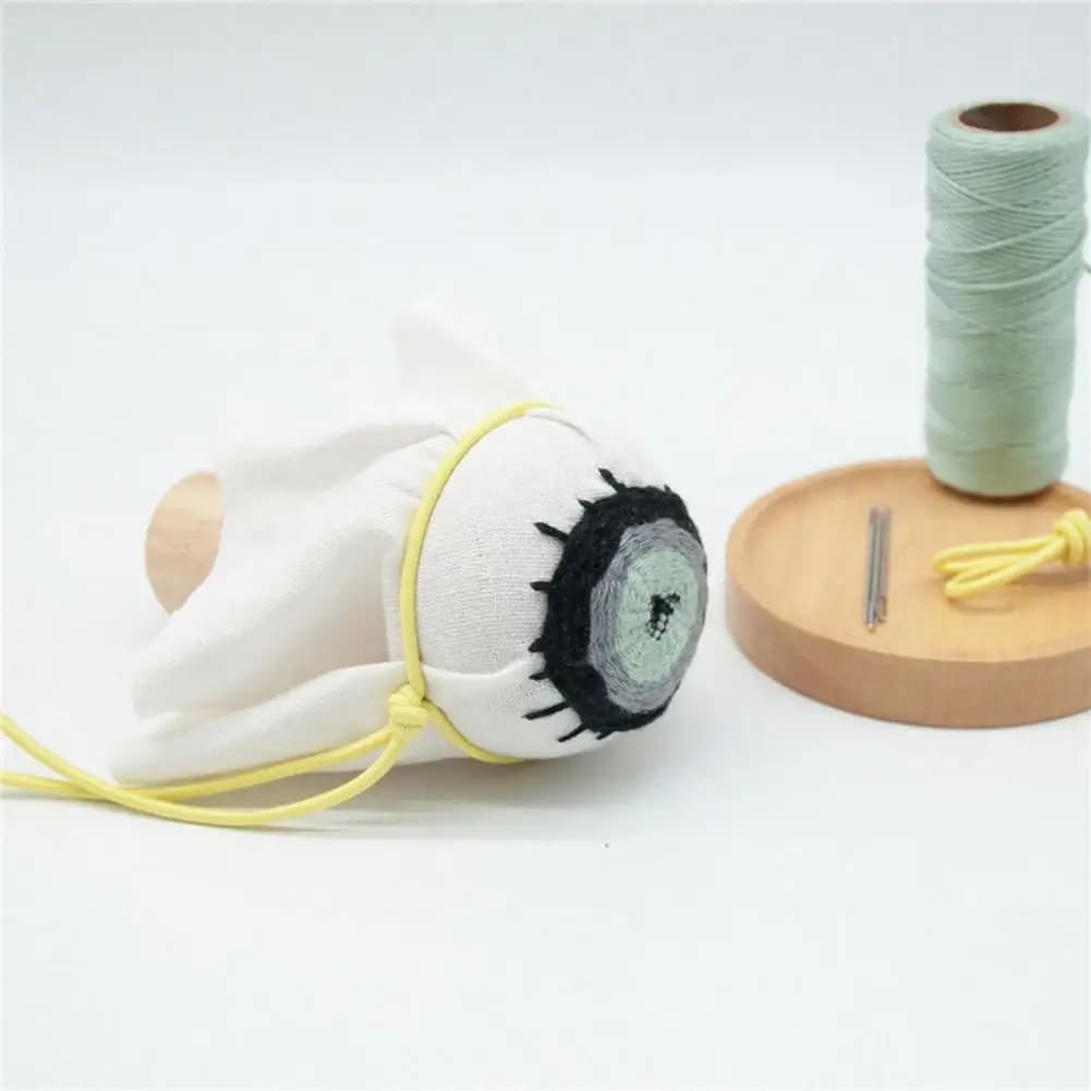 Sock Mending Tool Wooden Darning Mushroom Sewing Tool Eye for Socks Sweaters Elastic Rope Knitting Repair Kit for Diy Crafts