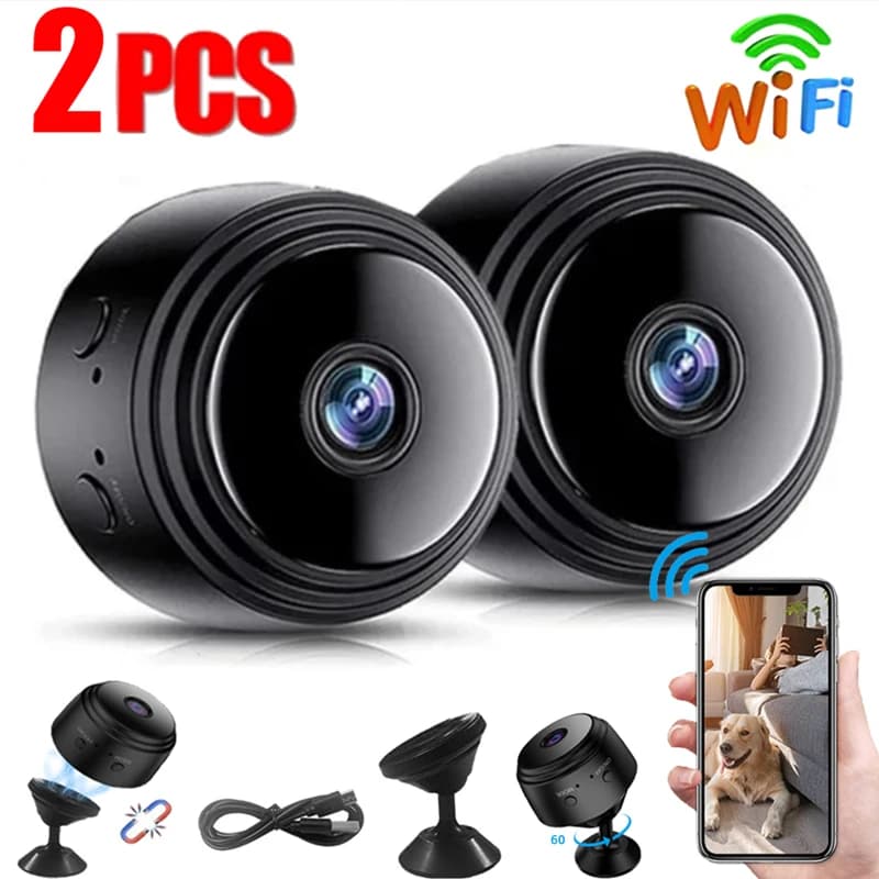 2 pz A9 Mini Telecamera Wifi Wireless IP Videocamere di Sicurezza Visione Notturna Telecamera Mobile Video HD 1080P Sorveglianza Smart Home, Casa Intelligente