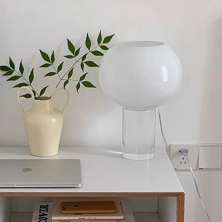 Lampada da scrivania di design italiano camera da letto soggiorno La stessa lampada da tavolo in vetro acrilico del blogger coreano