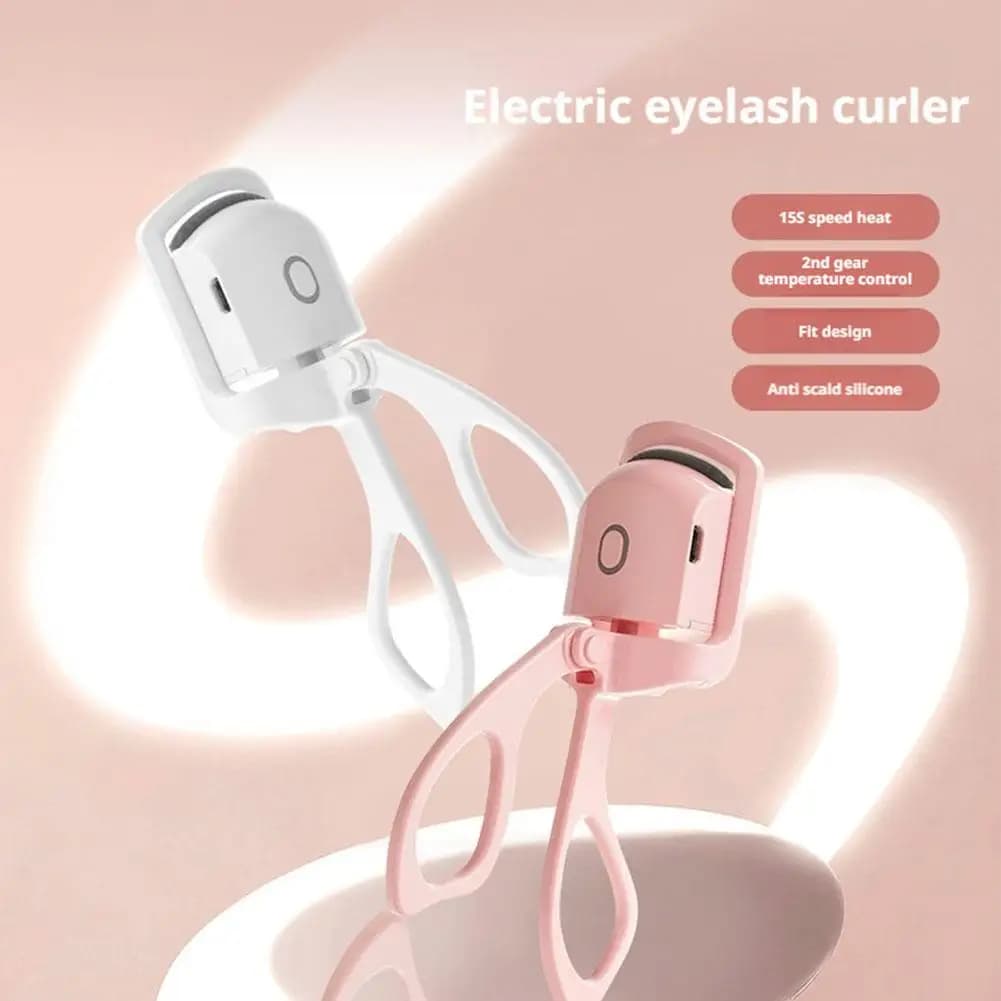 Rechargeable heated tablecloth, natural curling eye protection, silicone bearings with LCD display, beauty tools kit