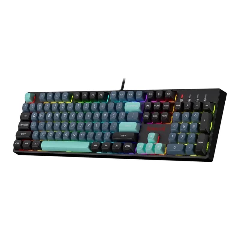 Redragon K582 SE Wired RGB 104 tasti meccanici, tastiera da gioco retroilluminata RGB dinamica da 16,8 M, interruttori rossi