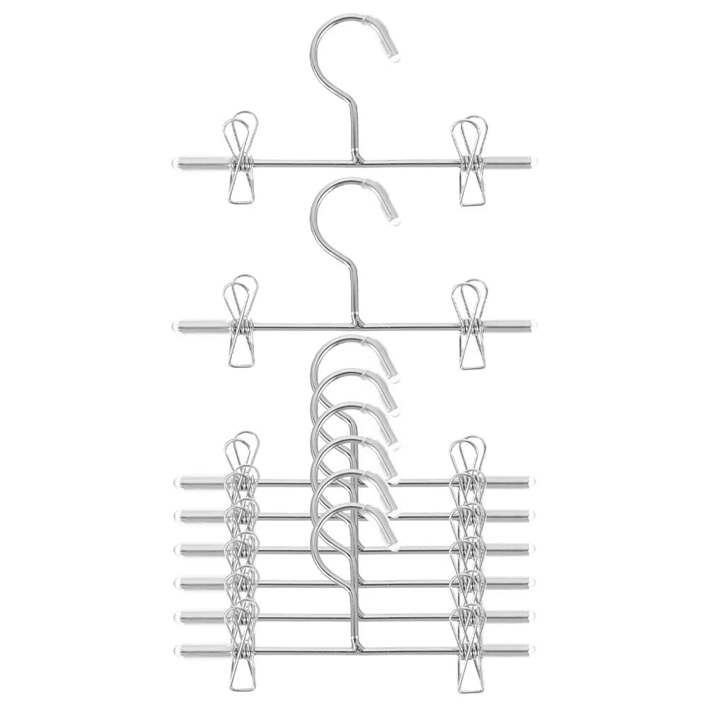 Set di 8 Mini Appendiabiti in Metallo per Organizzazione Armadio, Porta Abiti e Accessori