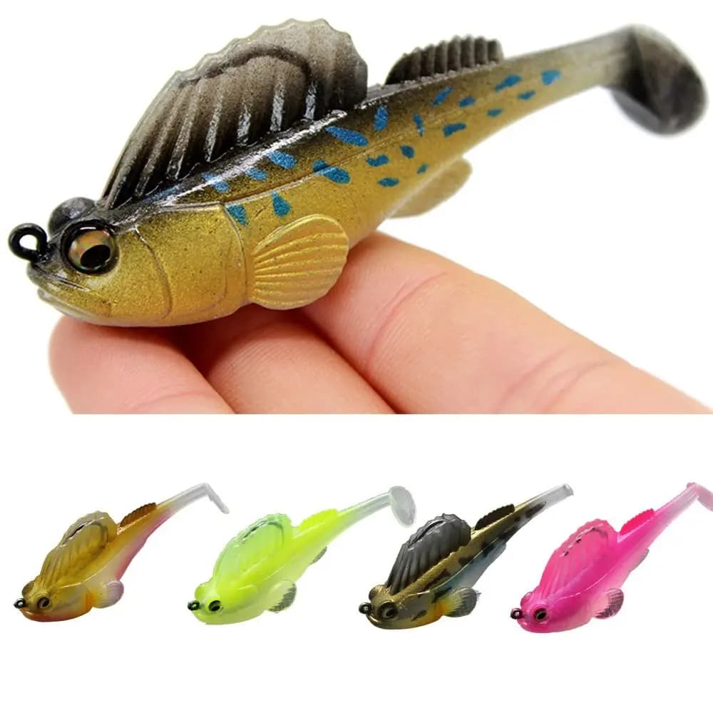 1Pc Soft Plastic Bait for Fishing Lure Sea Me Ga Bass Dark Sleeper Swimbait Fishing Tackle Shad Perch Pike Wobblers
