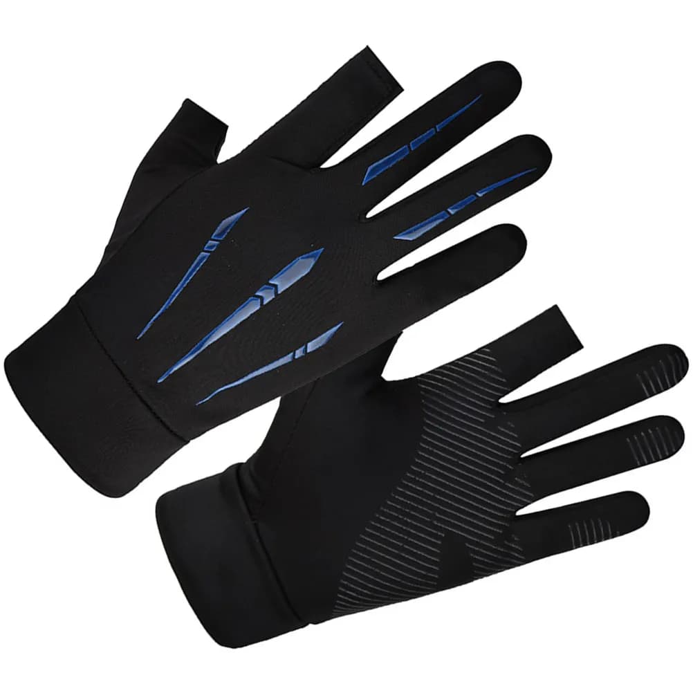 1Pair Adult Fitness Gloves Sunscreen Anti Sweat Breathable Bike Gloves Convenient Outdoor Riding Protective Elastic Sports