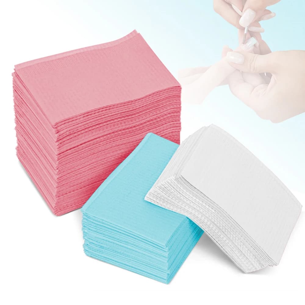 125 pezzi tappetino da tavolo per Nail Art accessori e strumenti per Manicure cuscinetti puliti usa e getta per unghie tovaglie impermeabili tappetino per unghie per tatuaggi