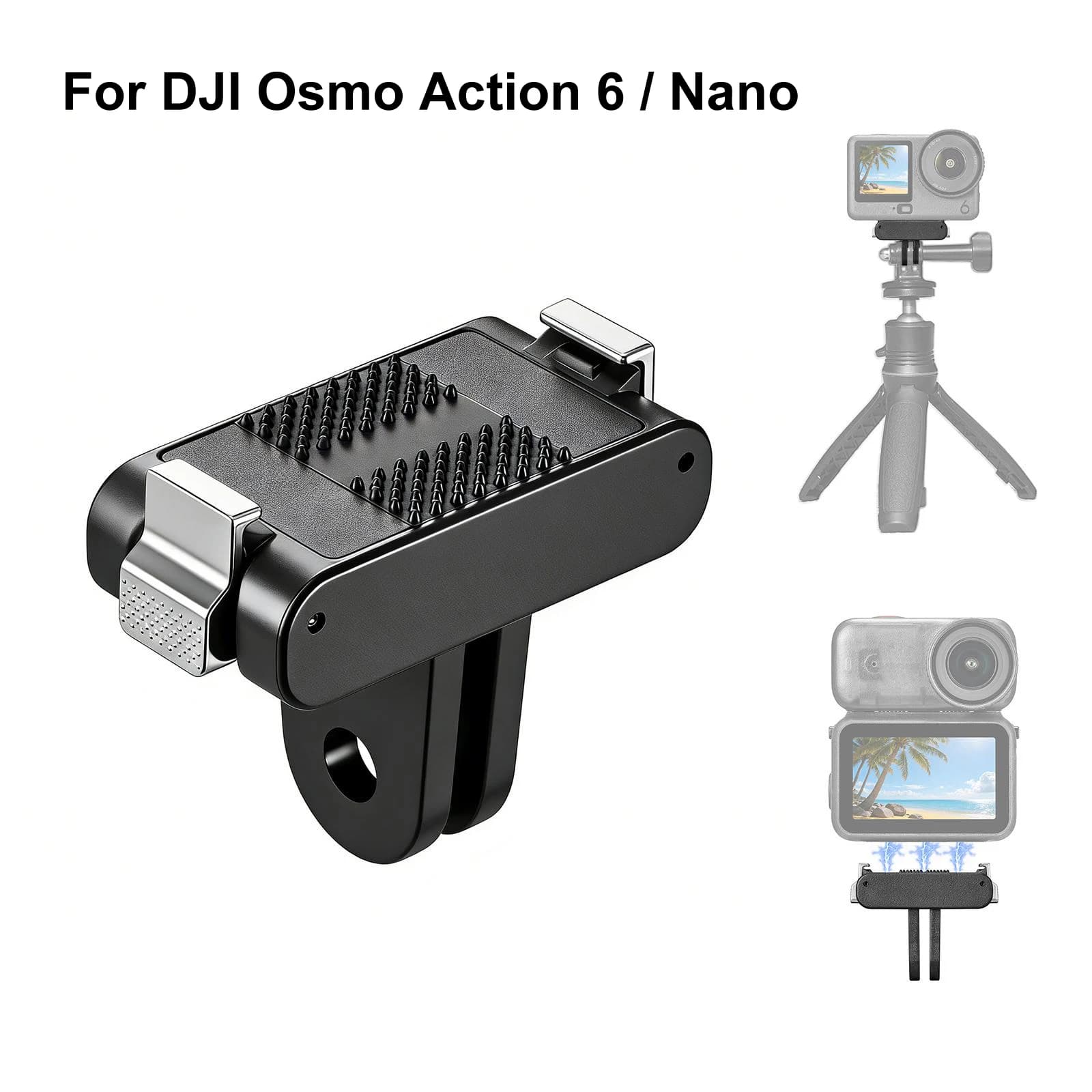 PULUZ Quick Hook Magnetic Mounting Base for DJI Osmo Action 6 / Nano, Camera Accessories