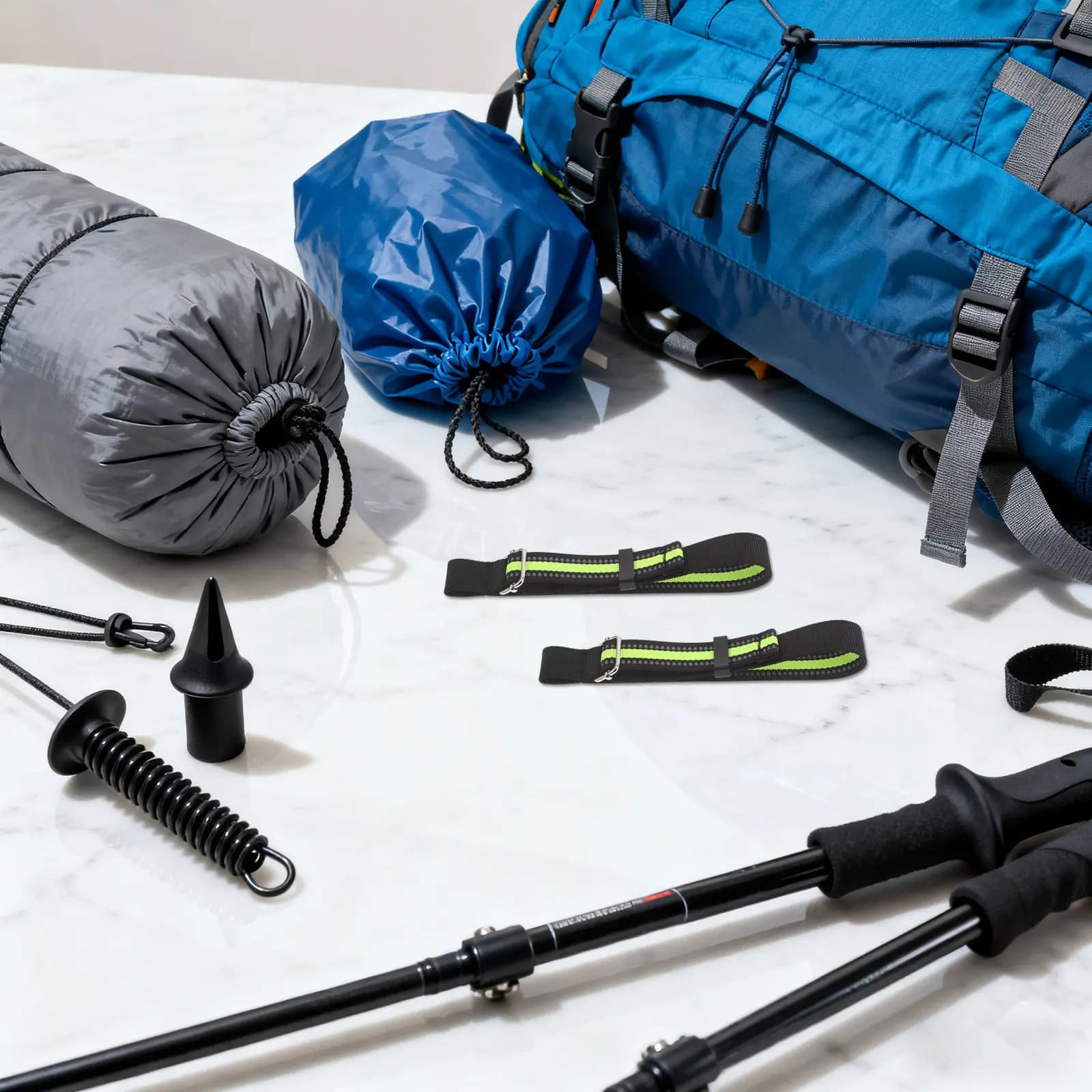 4 Pezzi Fasce di Fissaggio per Freni da Sci, Cinghie Regolabili per Freni da Sci, Fibbie di Ricambio per Snowboard, Stabili e Sicure per lo Sci