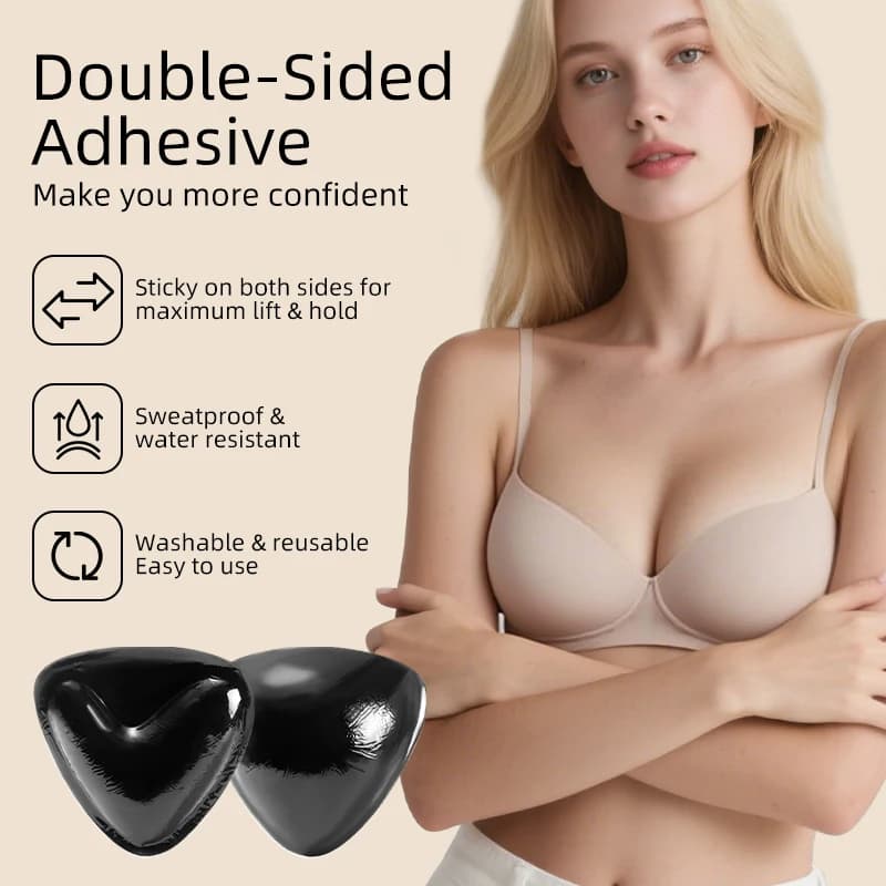 1/2 pairs of inserts for bra stickers ultra push up | Two-sided adhesive bra inserts attached on the bra for swimsuit of the sports bra