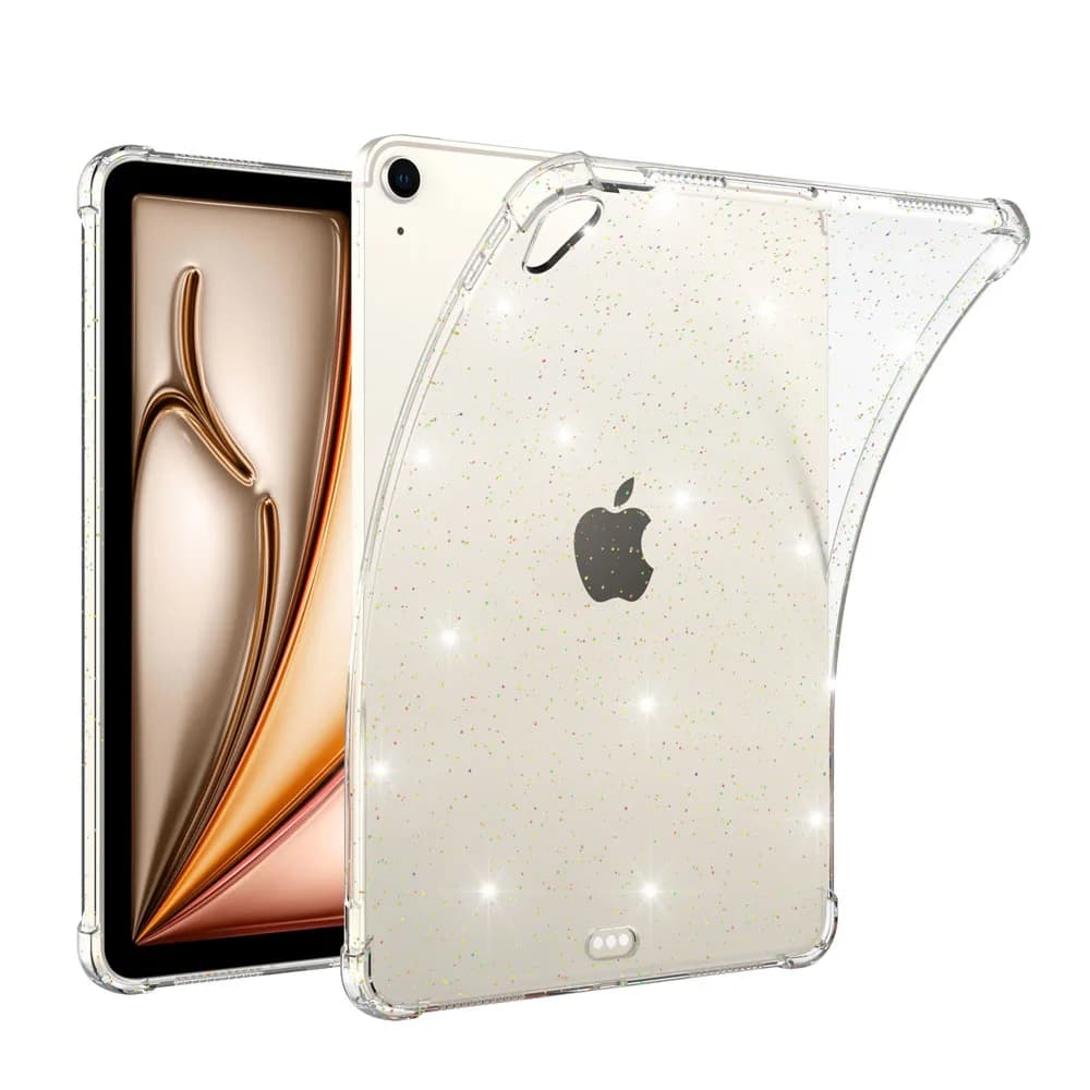 Case for iPad Air 11" M2 M3 M4 / Air4/Air5 10.9" Tablet Shockproof Airbag Protective Cover Clear Transparent TPU Back Case
