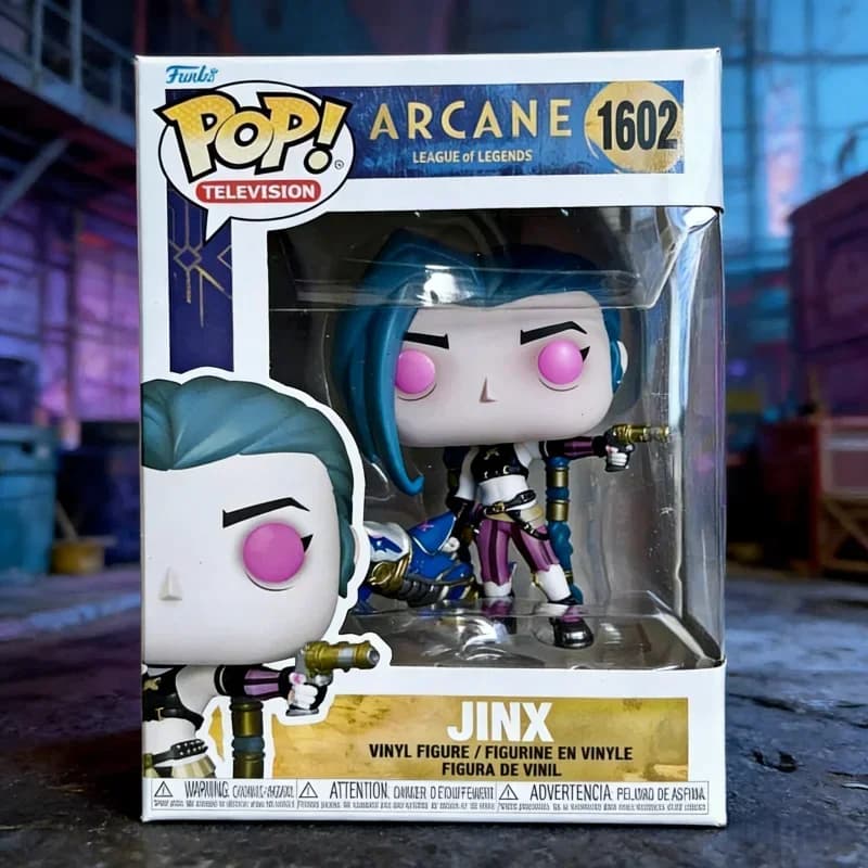 Originale Funko Pop Arcane League of Legends Anime Action Figure Jinx Vi # 1602 # 1601 Figura in vinile Figurina Modello Giocattolo Regalo per Bambini