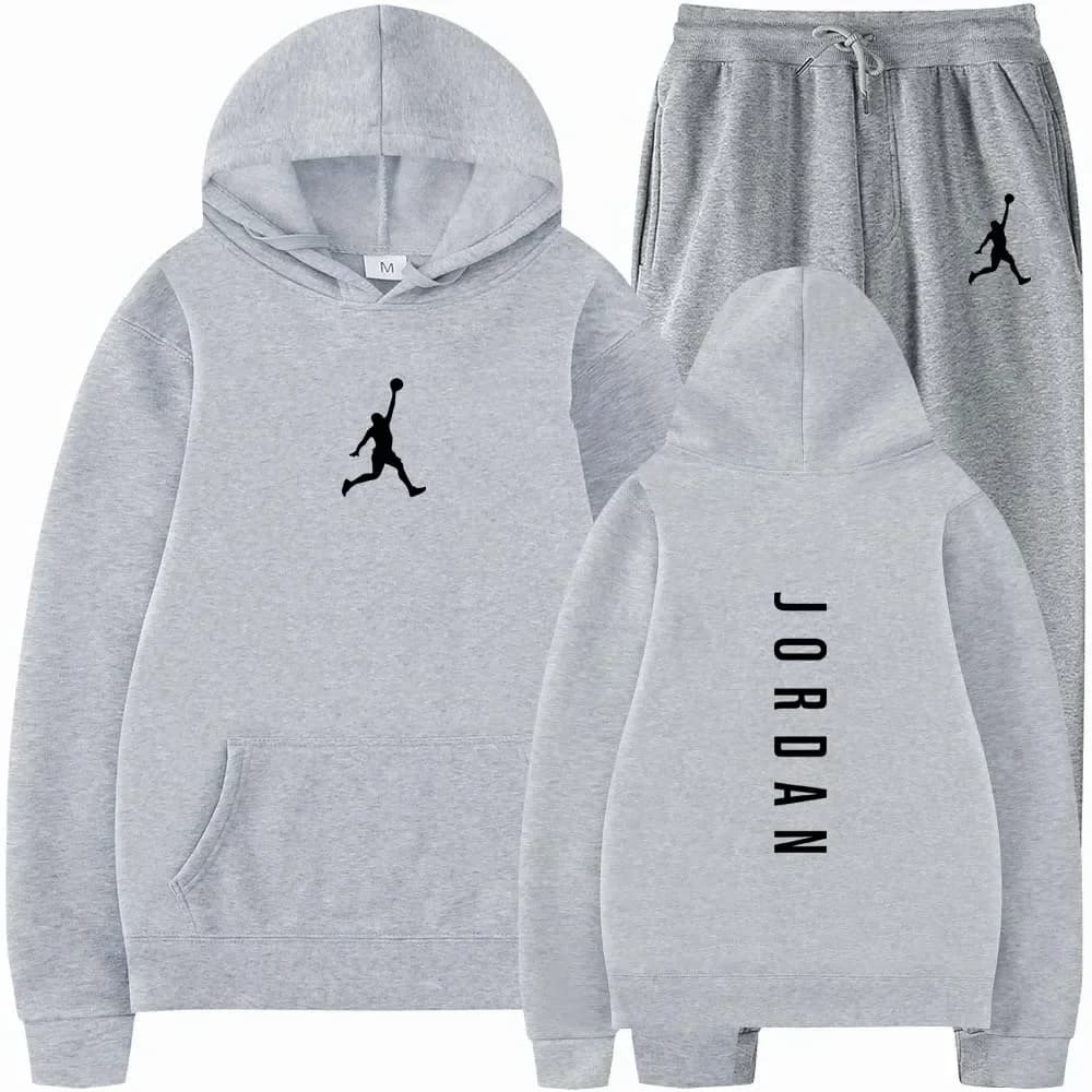 High quality 2026 men's sports suit: fashionable sweatshirt and pants for spring and autumn