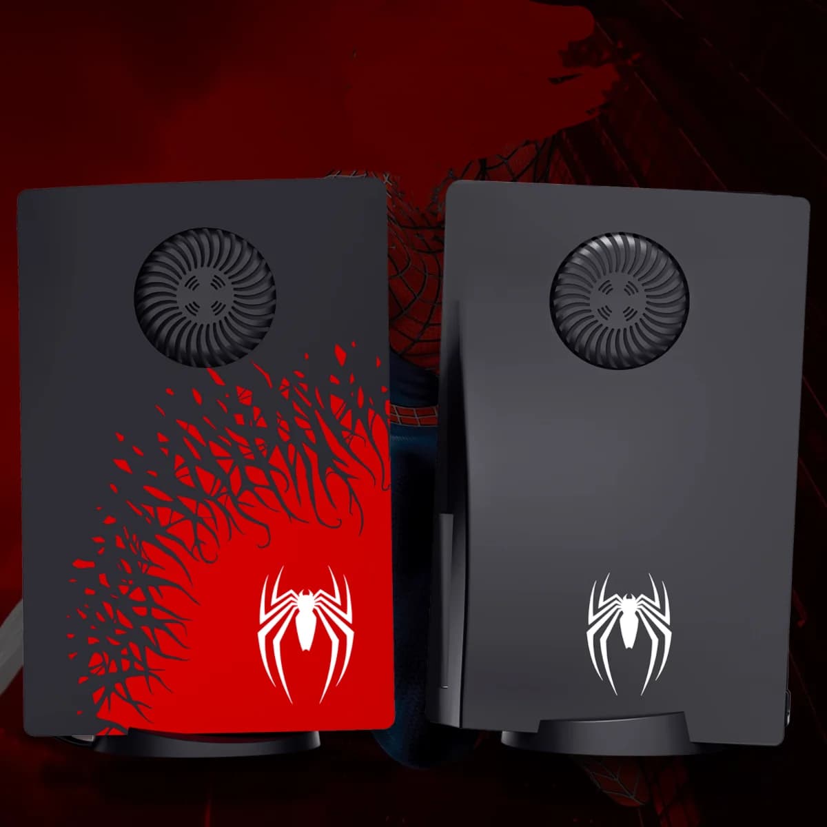 Piastra frontale con copertura di sfiato di raffreddamento per Playstation5 Disc Edition Piastra laterale Accessori Custodia in ABS con luce LED RGB per P5