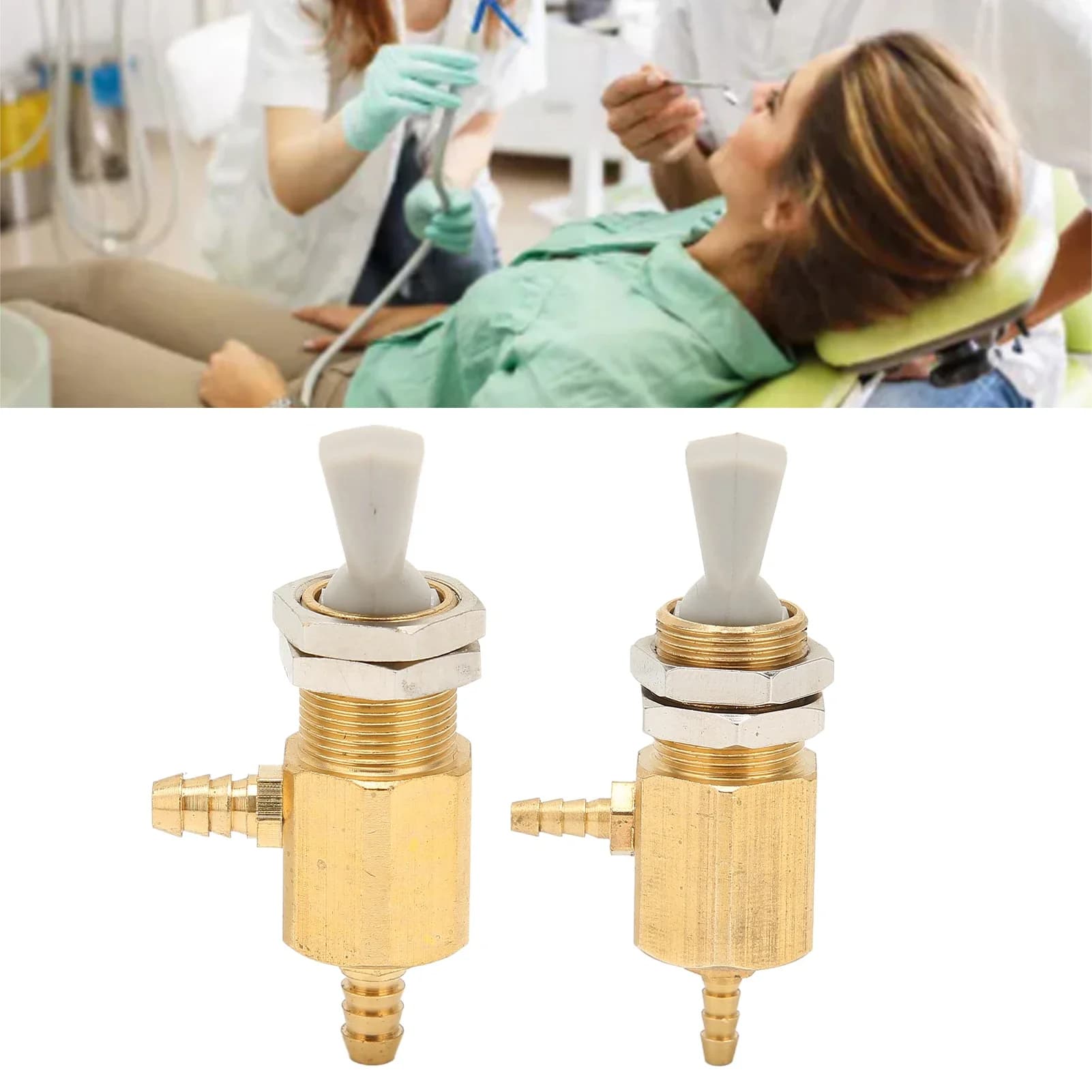 3mm/5mm Dental Metal Dental Pulldown Valve Switch Toggle for Dental Chair Unit Water Bottle Replacement Parts Replacement