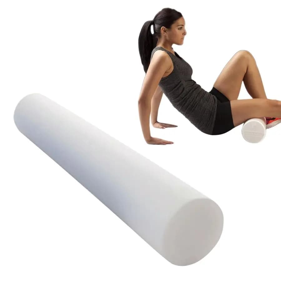 Pro Foam Roller, 6 x 36 round back roller, compact with 6 inch diameter for deep tissue massage, physiotherapy, myofascial release