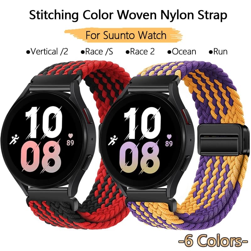 Suunto Race S Vertical 2 Run 9 5 3 Peak Pro Magnetic nylon buckle strap with stitching Replace the strap