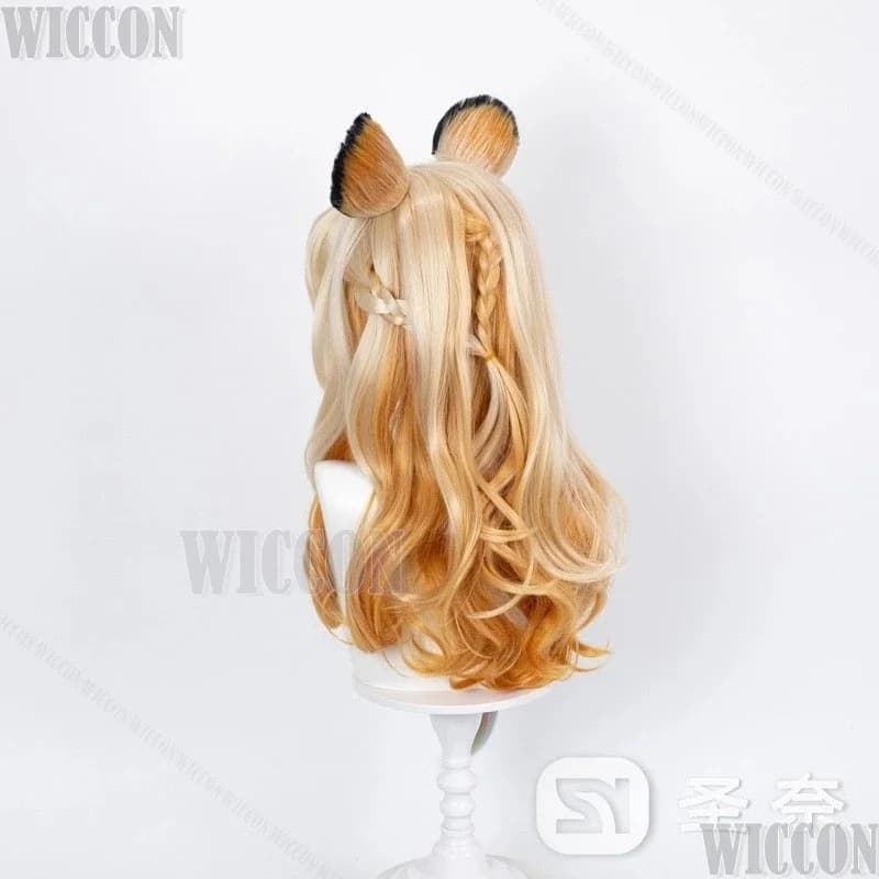 c;4\g,6'h.9/c;4\g,6'h.9/Xilonen Game Genshin Impact Cosplay Hot Women Leopard Ears Three Color Braids Wig Hair Clip 6'h\3,g'8/b'