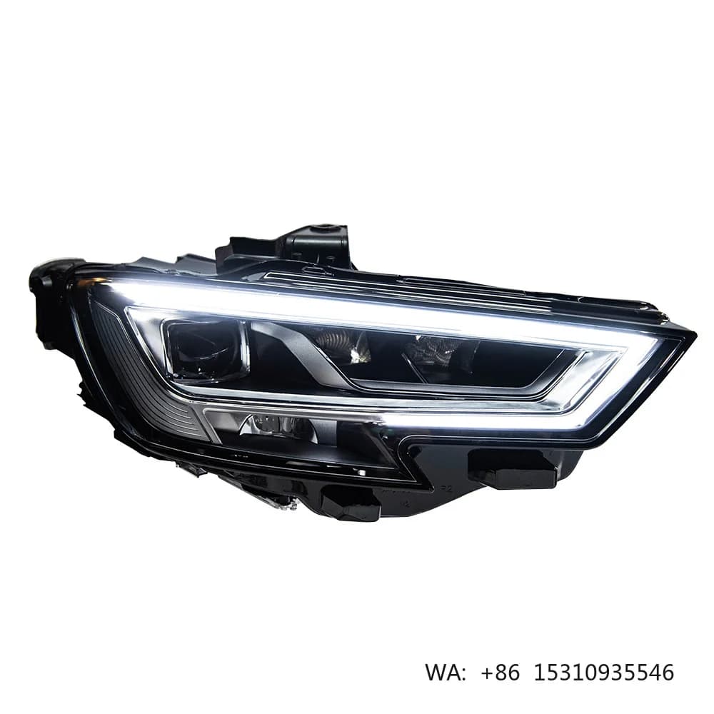 AKD Head Lamp for Audi A3 Headlight 2017 2018 2019 2020 Projector Lens Front Dynamic Signal Animation Automotive Accessories