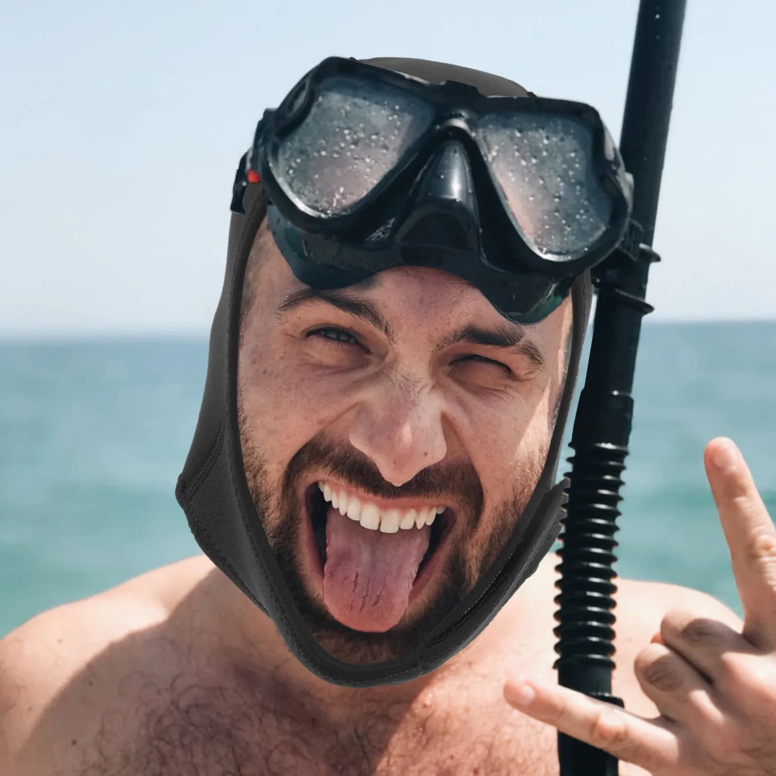 Cuffia da Nuoto Unisex per Adulti, Elastica, Protezione Solare, per Sport Acquatici, Snorkeling, Cappello Invernale da Bagno
