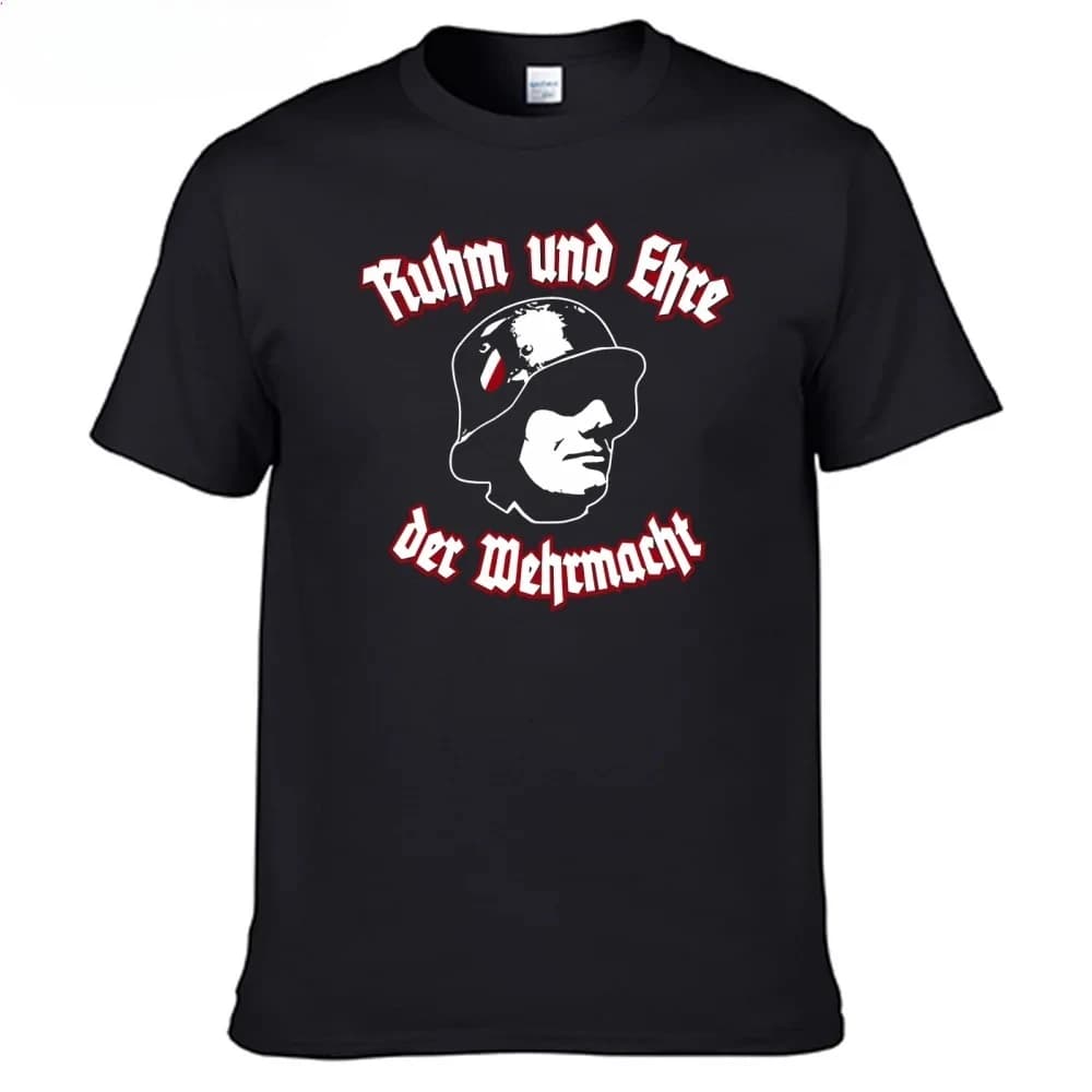 2026 New Landser Rock Band T-shirt - Pure Cotton Men's Shirt - High-quality Streetwear - Comfortable Casual T-shirt Summer