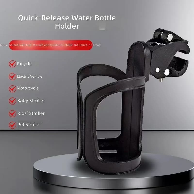 Cup Holder for Stroller, Pet Cart, Baby Carriage, Umbrella Stroller, Quick Release Bottle Holder, Kids Milk Bottle Organizer