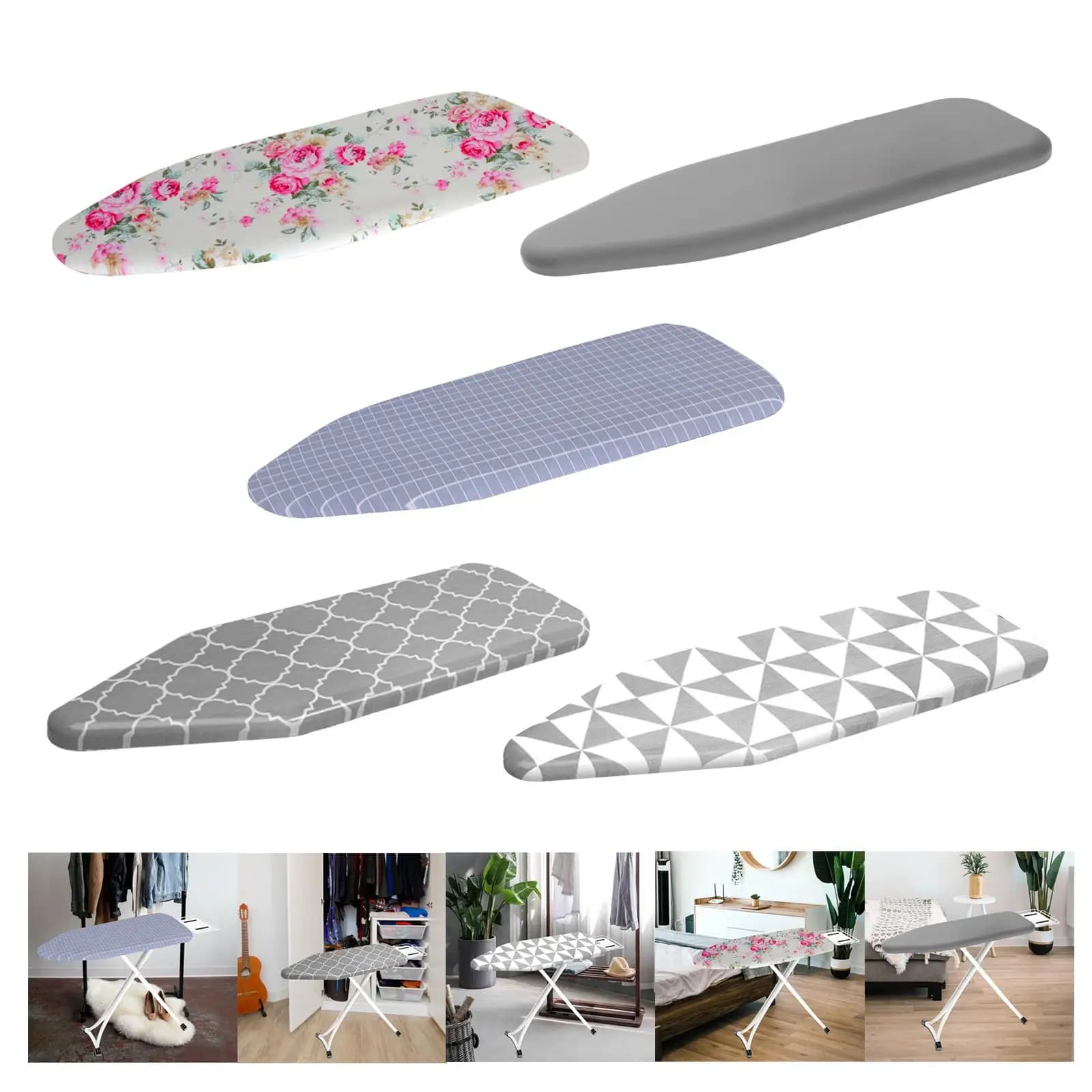 Breathable Ironing Board Cover Heat Proof Quick Dry Thickened Cloth for Garment Care Table Use
