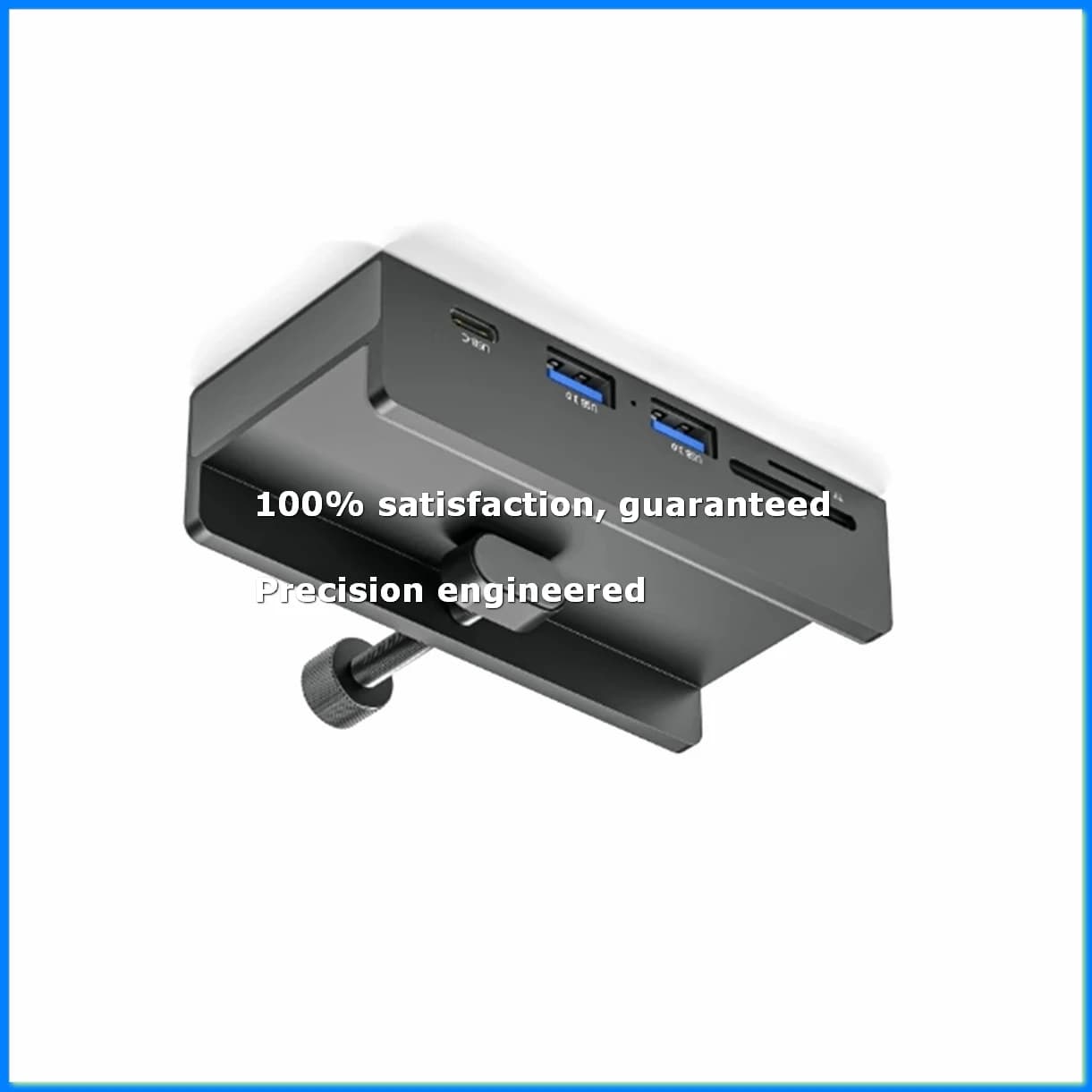 USB 3.0 HUB USB Clip on Docking Station USB 3.0 Adapter Multi Splitter 5Gbps High Speed Adapter for PC Laptop-BCBW