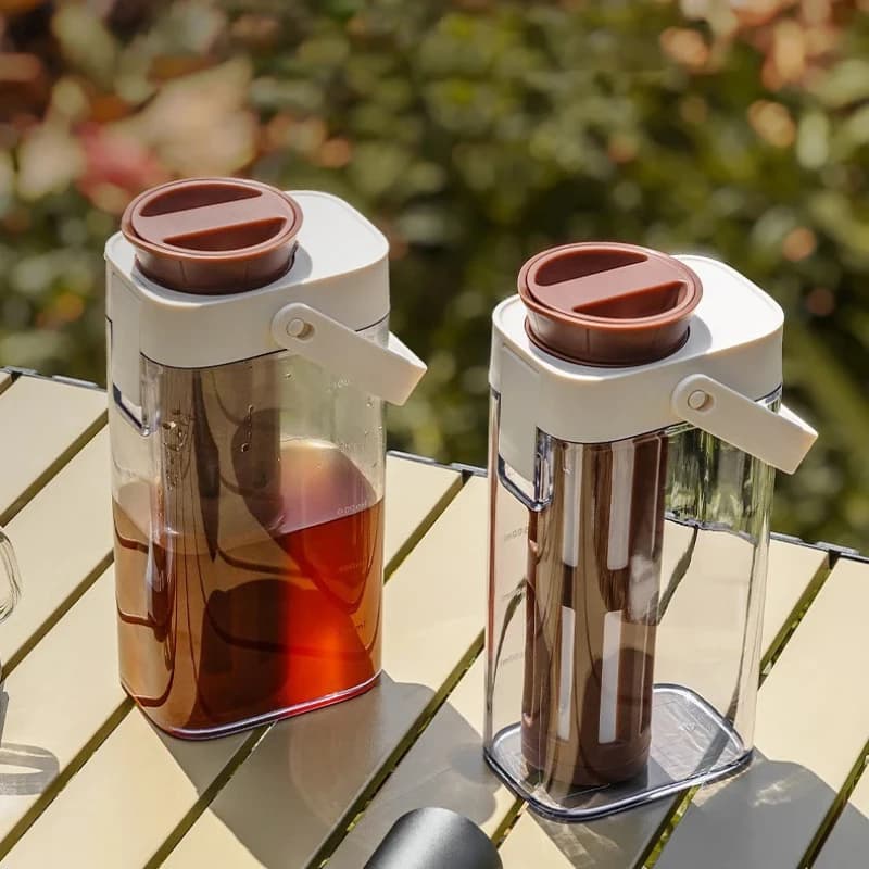 1 liter cold beer coffee maker Ice maker Cold beer jar Loss proof container Cold brew teapot for outdoor camping trips