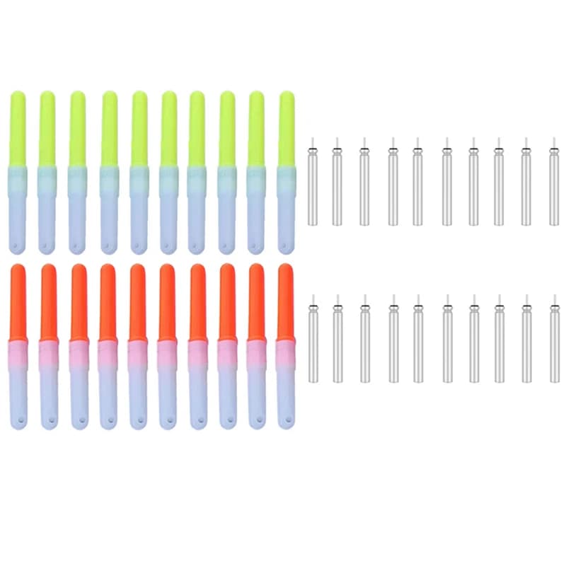 20pcs/lot Electric Light Stick With 20 cr322 Battery Glowing Lamp Fishing Float Accessory Led Lightstick Night Fishing