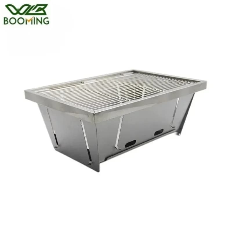 Fornello per Barbecue fornello da tavolo in acciaio inossidabile 304 accessori da campeggio fornello da campeggio portatile supporto per griglia da campeggio cottura Barbecue Grill