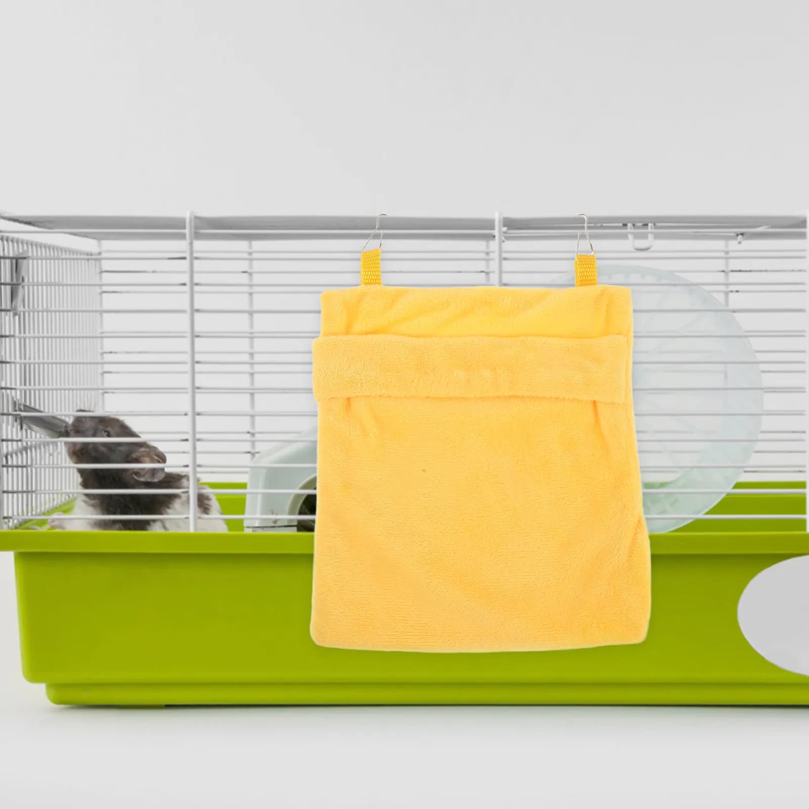 3Pcs Sugar Glider Mini Bag Hanging Sleeping Pouch for Hamsters Rats Small Pets Cage Hammock Bed Soft Breathable Secure Hook