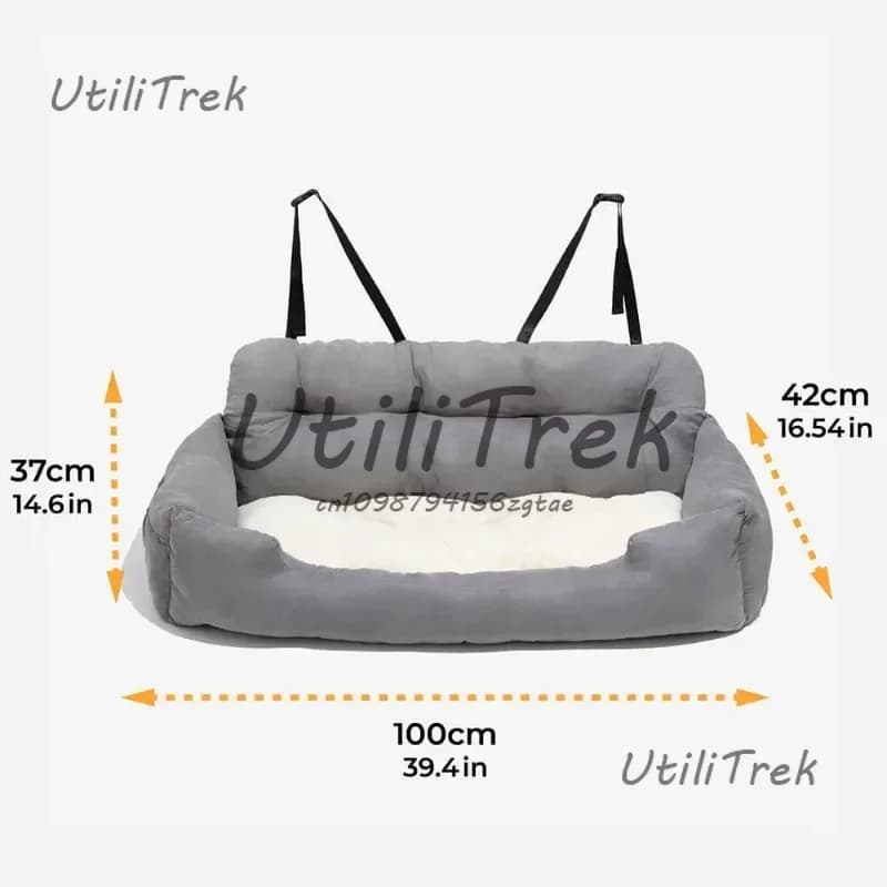 Folding 3 Seat Large Dog Hammock Car Seat Cover for Cats Dogs Waterproof Washable Pet Carrier