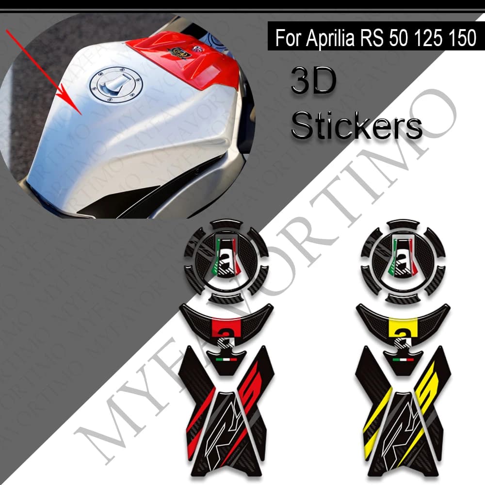 For Aprilia RS RS4 RSV 50 125 150 GP 1000 R Factory Motorcycle Tank Pad Cap Tank Pad Grips Gas Fuel Oil Kit Stickers Protection