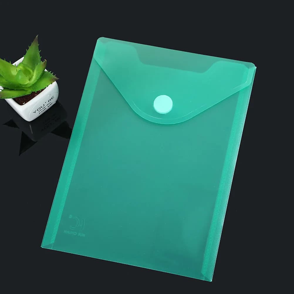 10 Pezzi Cartelle Portadocumenti in PP con Chiusura a Fibbia, Tasche Impermeabili per Archiviazione, Organizer per Ufficio, Scuola, Casa